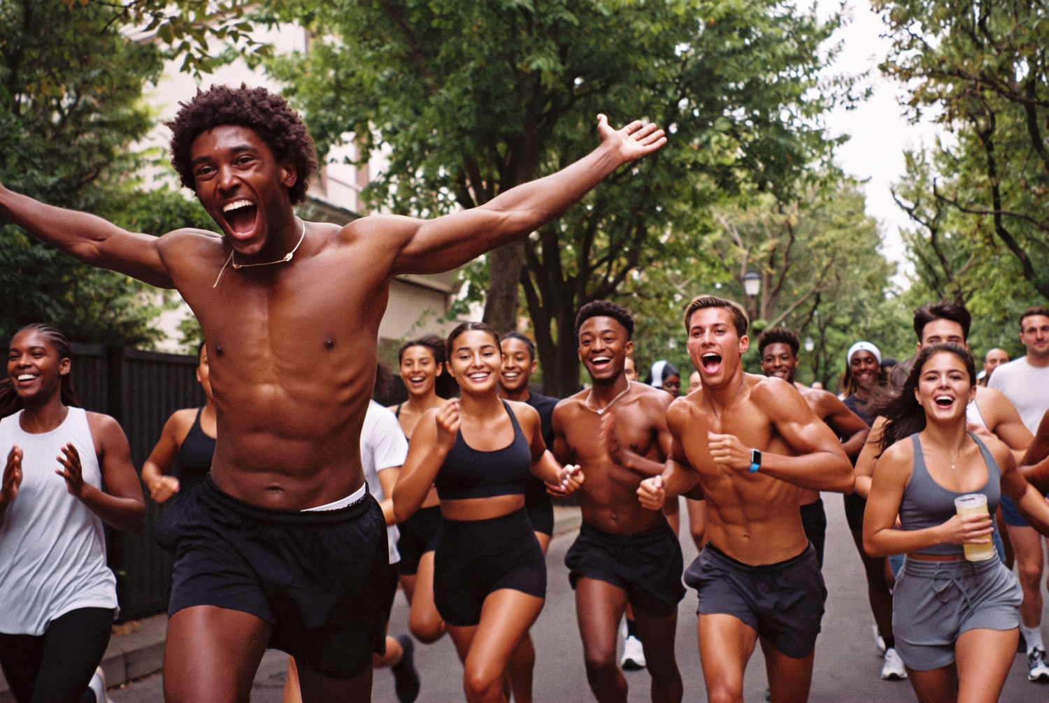 Le Club Dionos, run club dans la rue, ambiance fun